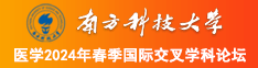 母狗鸡扒在线南方科技大学医学2024年春季国际交叉学科论坛